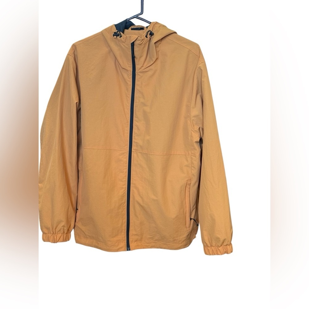 H&M Gold Windbreaker Jacket Size Medium